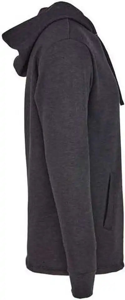 Next Level 9300 Unisex Malibu Welt Pocket Hoodie - Heather Black