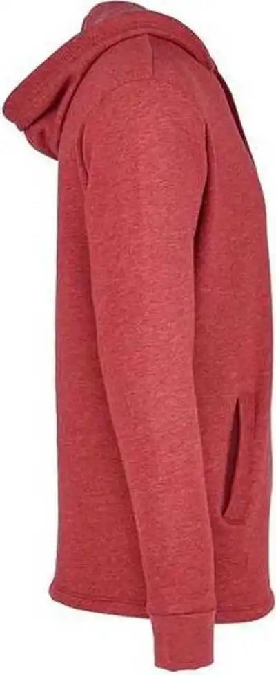 Next Level 9300 Unisex Malibu Welt Pocket Hoodie Heather Cardinal