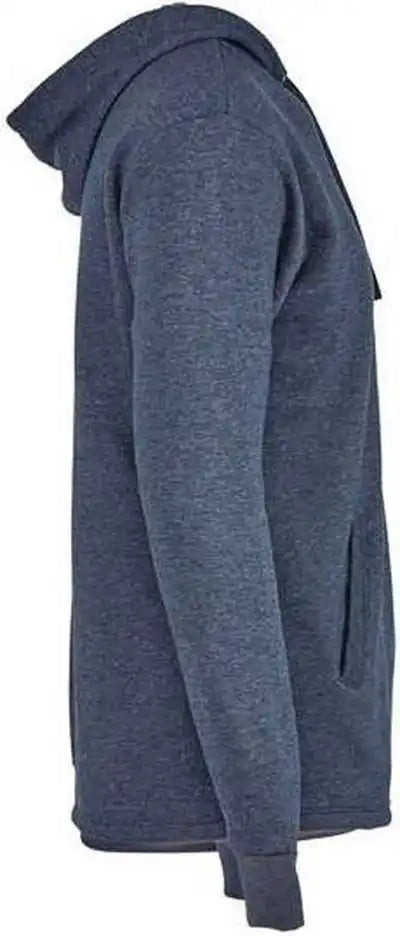 Next Level 9300 Unisex Malibu Welt Pocket Hoodie Heather Midnight Navy
