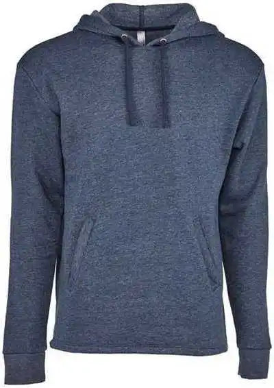 Next Level 9300 Unisex Malibu Welt Pocket Hoodie Heather Midnight Navy