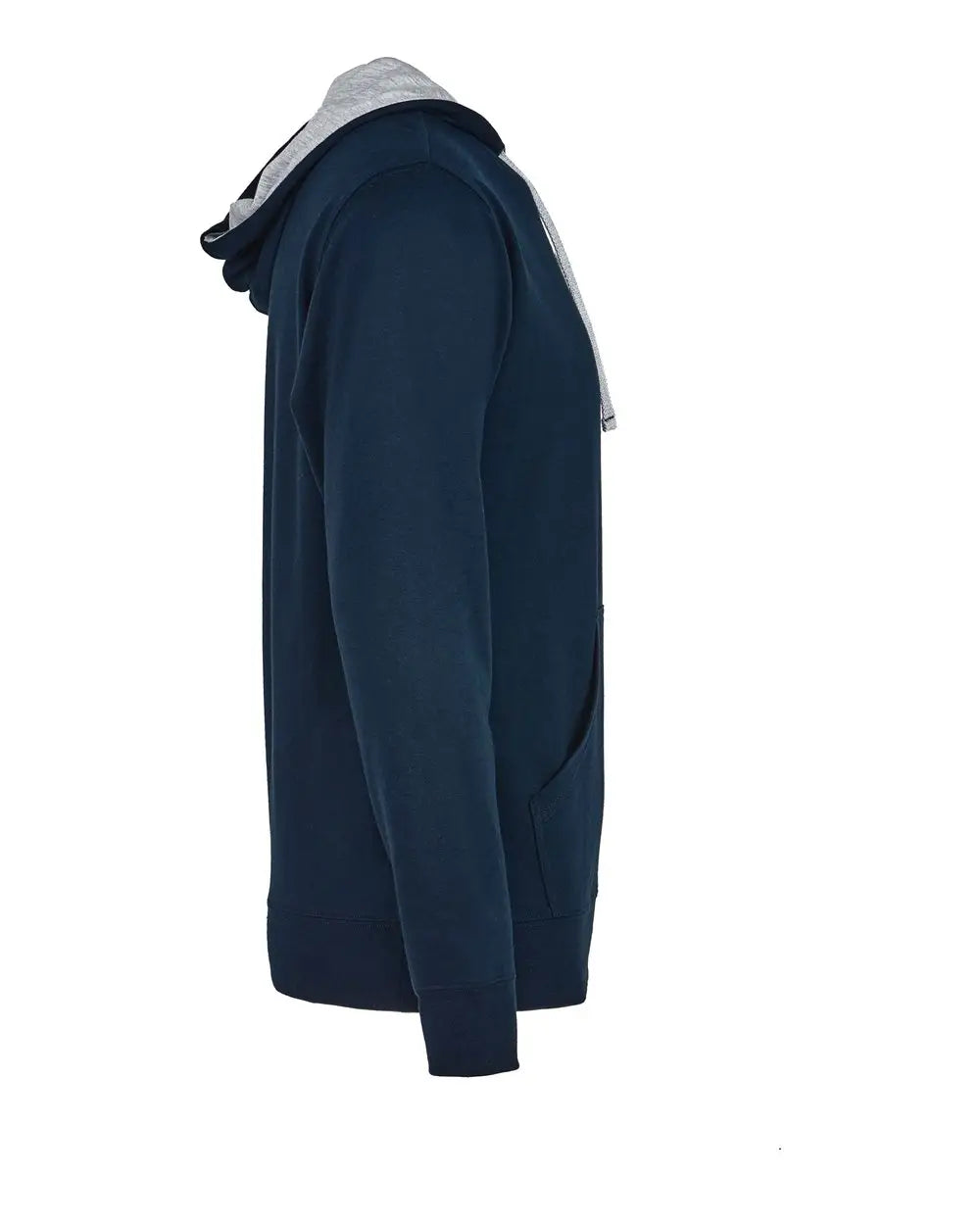 Next Level 9301 Laguna Hoodie - Midnight Navy - Heather Gray
