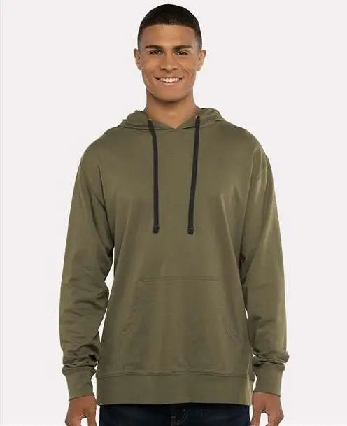 Next Level 9301 Laguna Hoodie - Military Green - Black