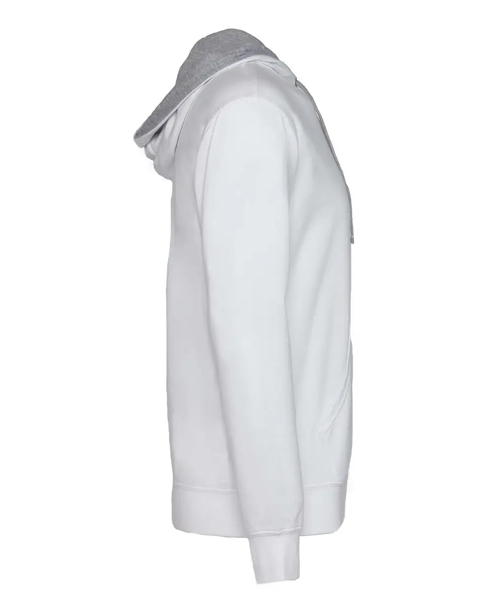 Next Level 9301 Laguna Hoodie - White - Heather Gray - White/ / Adult Xs