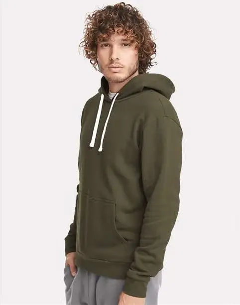 Next Level 9303 Santa Barbara Pullover Hoodie - Military Green