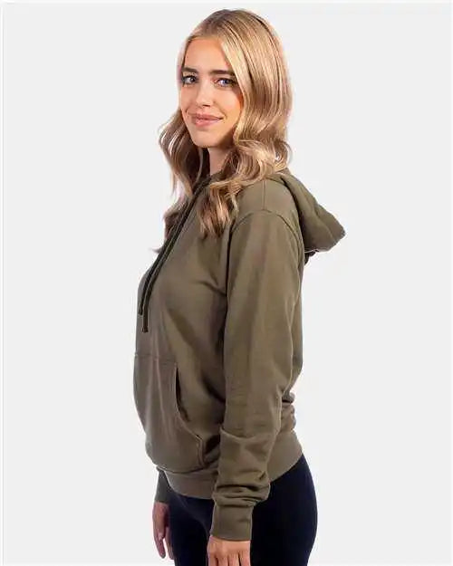 Next Level 9304 Unisex Laguna Sueded Hoodie - Military Green