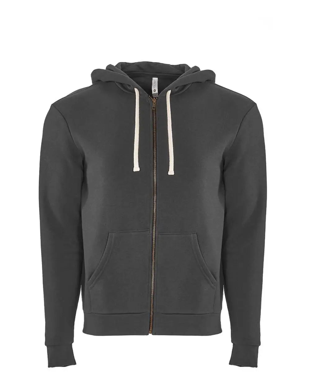 Next Level 9602 80/20 Full Zip Hoodie - Heavy Metal - Adult Xs