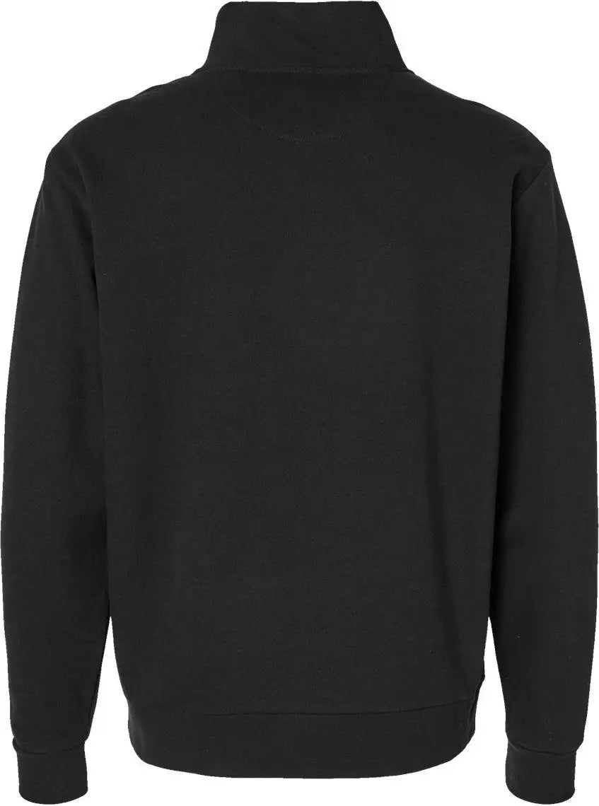 Next Level 9643 Quarter Zip Pullover Fleece - Black