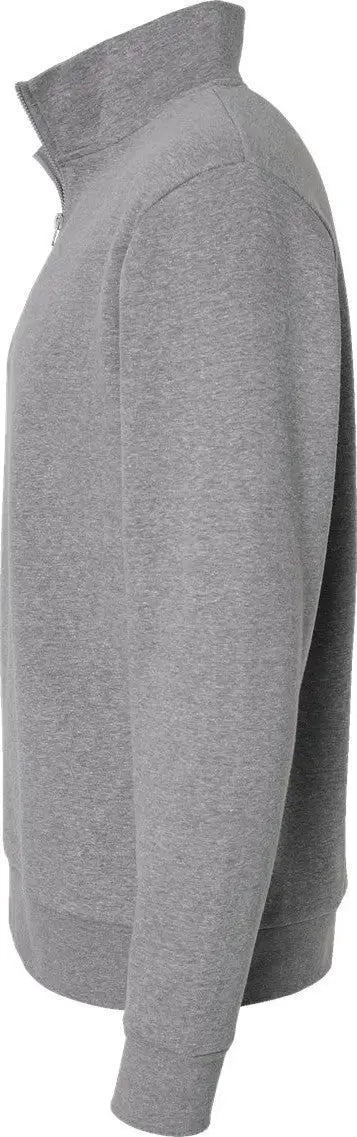 Next Level 9643 Quarter Zip Pullover Fleece - Heather Gray