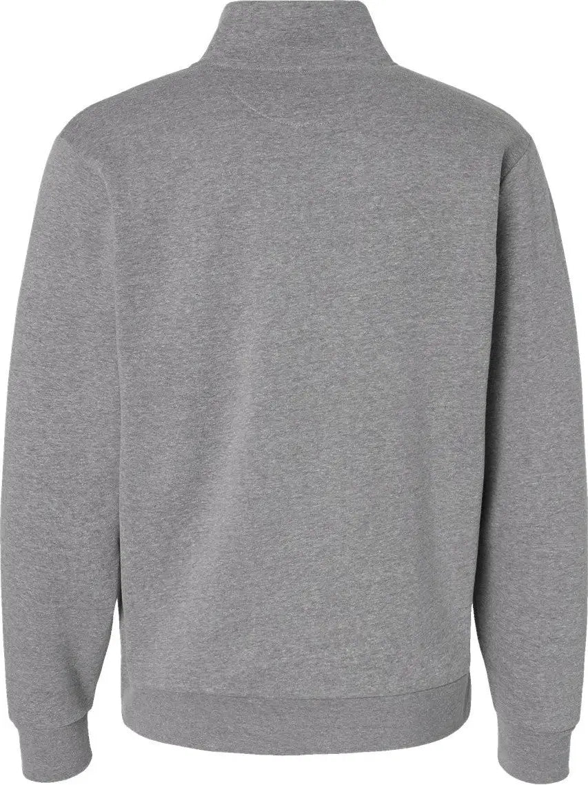 Next Level 9643 Quarter Zip Pullover Fleece - Heather Gray