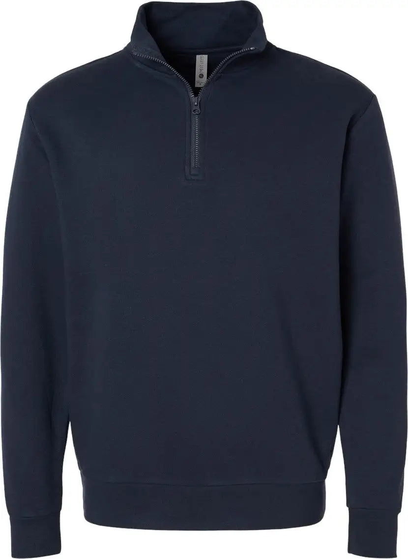 Next Level 9643 Quarter Zip Pullover Fleece - Midnight Navy - Adult Xs