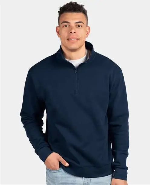 Next Level 9643 Quarter Zip Pullover Fleece - Midnight Navy