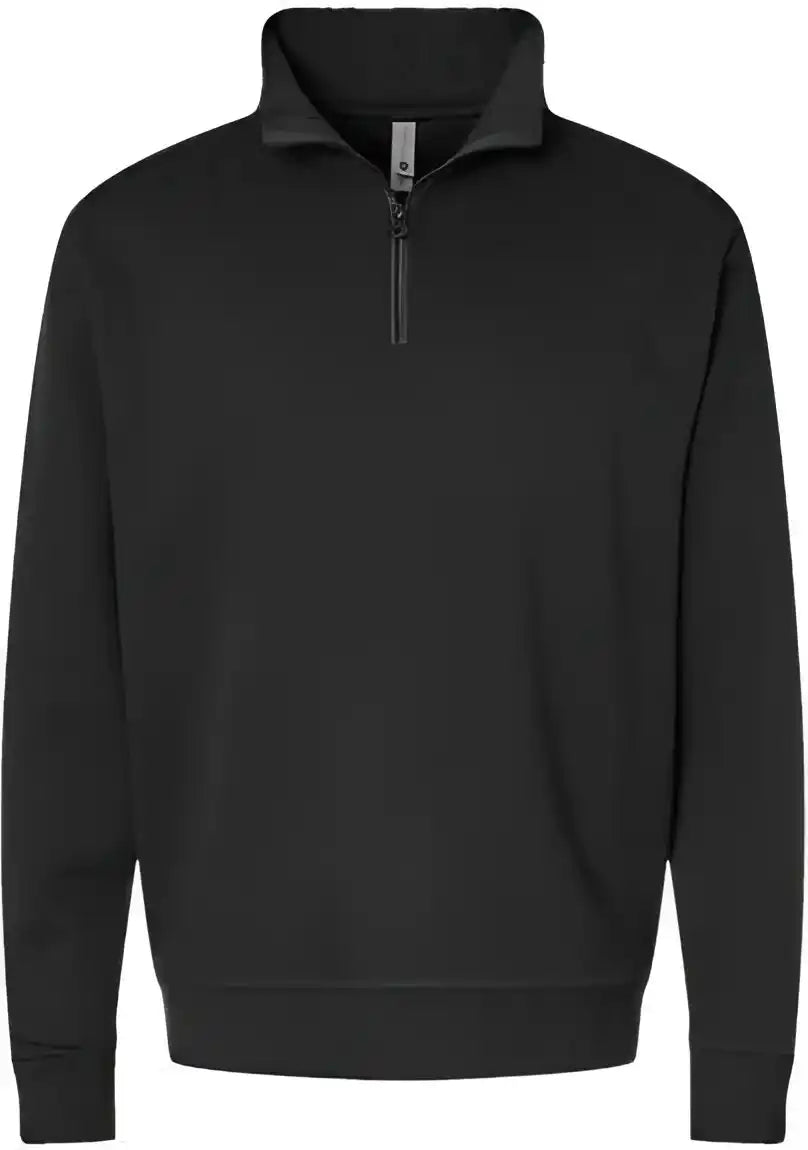 Next Level 9643 Unisex Fleece Quarter Zip Pullover Black