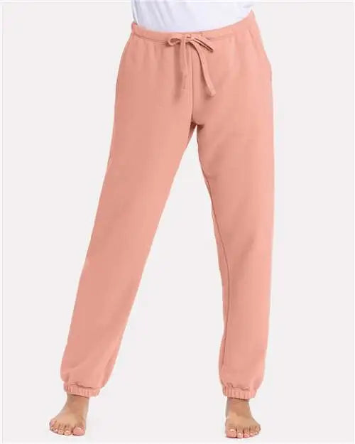 Next Level 9884 Women’s Laguna Sueded Sweatpants - Desert Pink