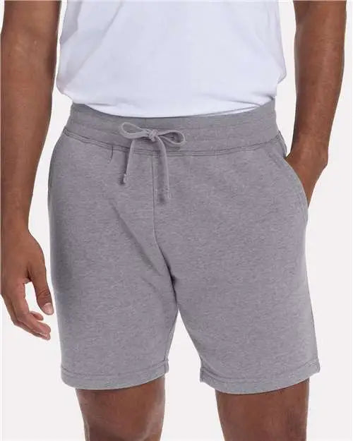 Next Level 9903 Fleece Seatshorts - Heather Gray