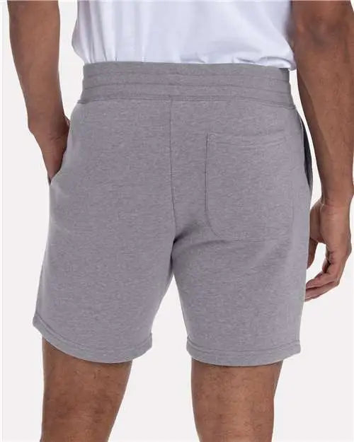 Next Level 9903 Fleece Seatshorts - Heather Gray