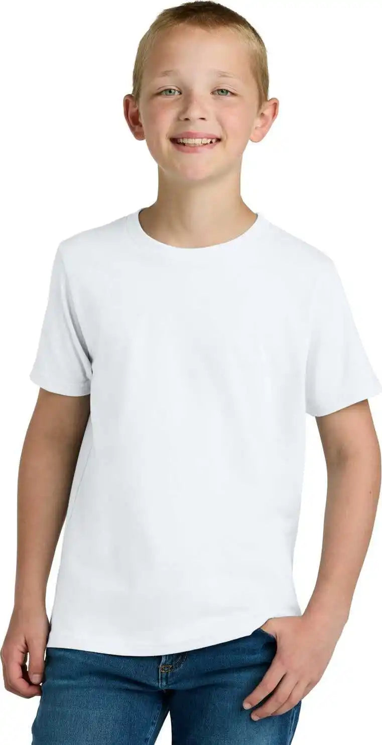 Next Level Apparel Nl3310 Youth Cotton Tee White