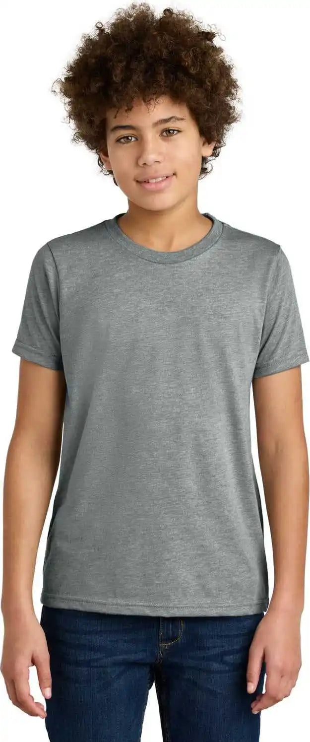 Next Level Apparel Nl3312 Youth Cvc Tee Dark Heather Gray
