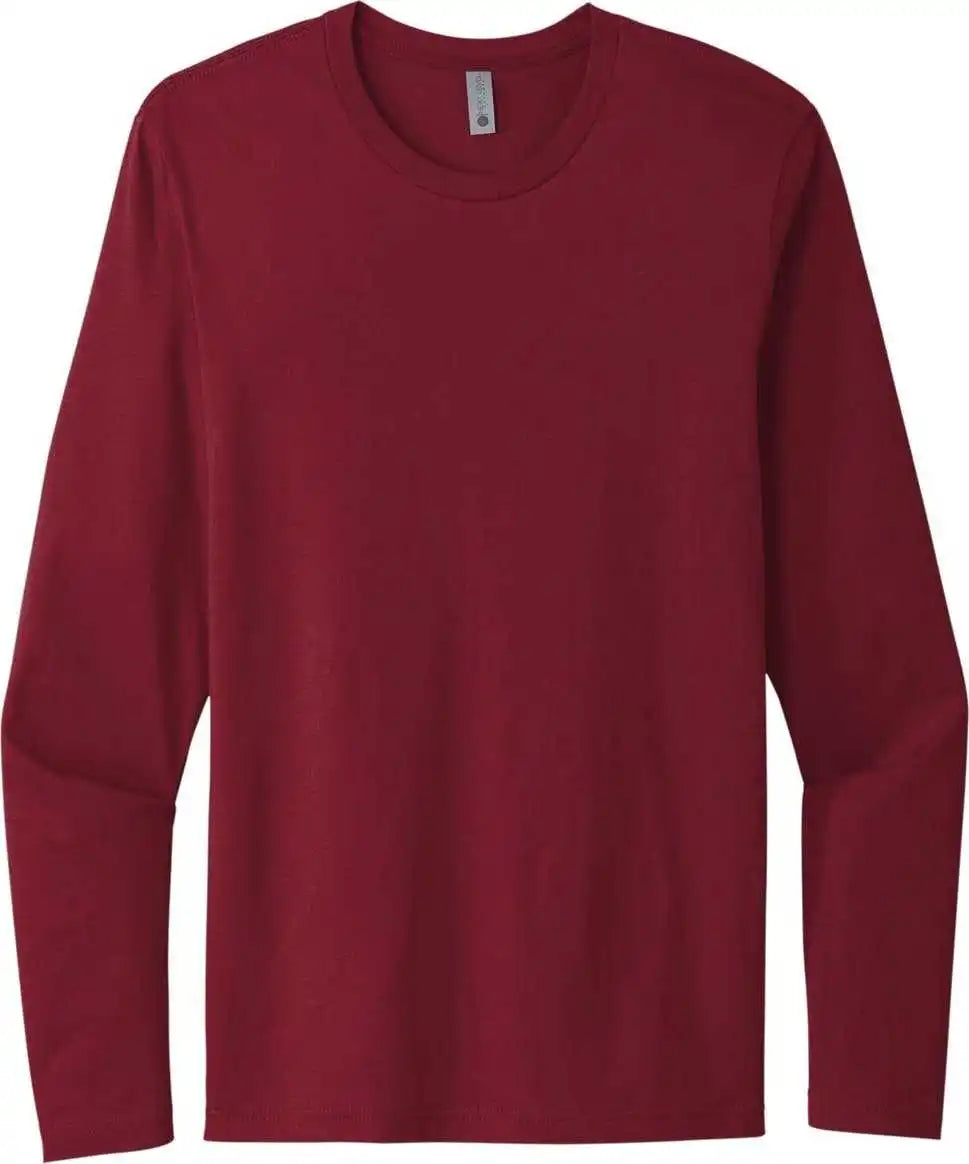 Next Level Apparel Nl3601 Cotton Long Sleeve Tee - Cardinal
