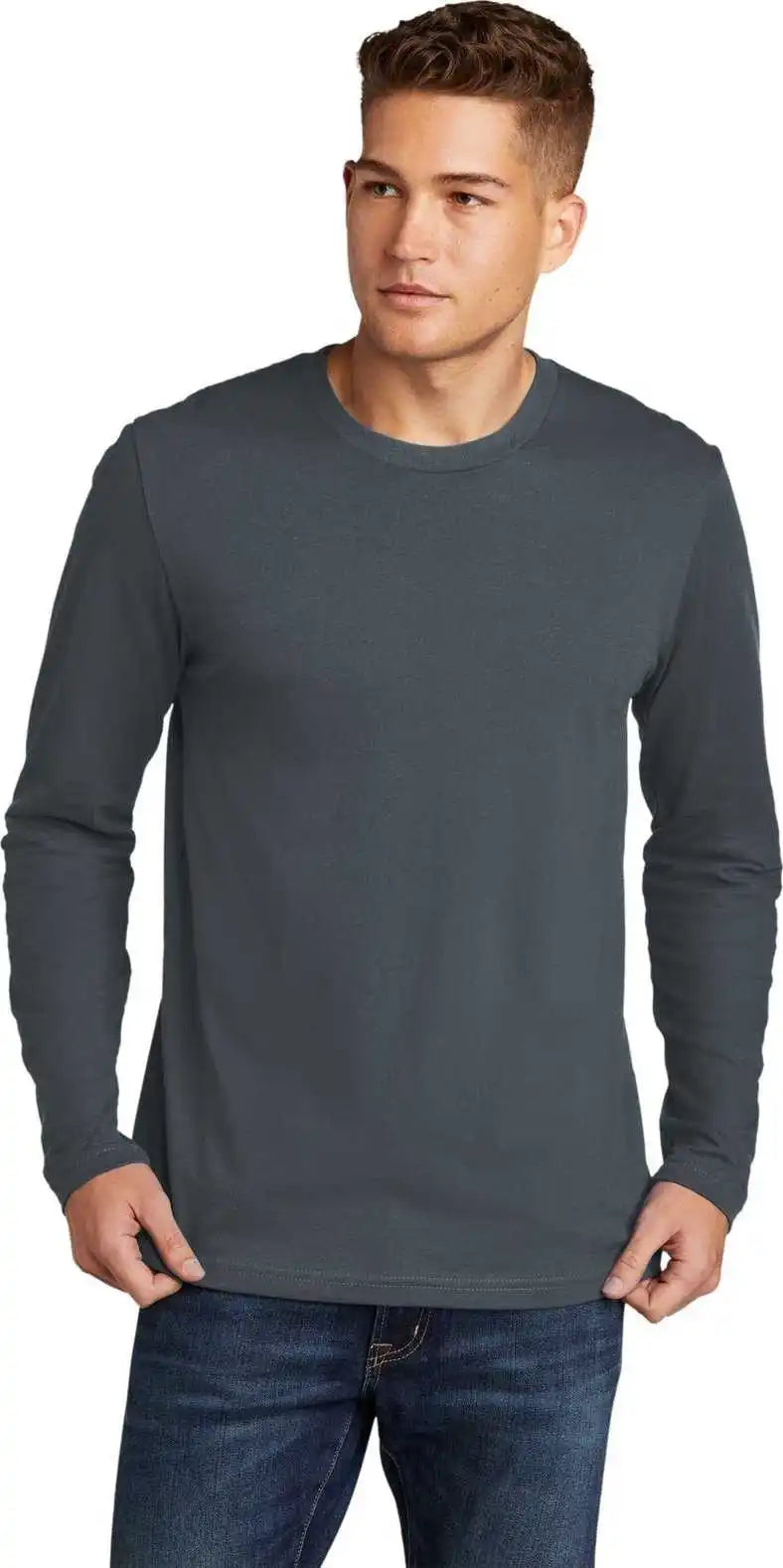 Next Level Apparel Nl3601 Cotton Long Sleeve Tee - Indigo