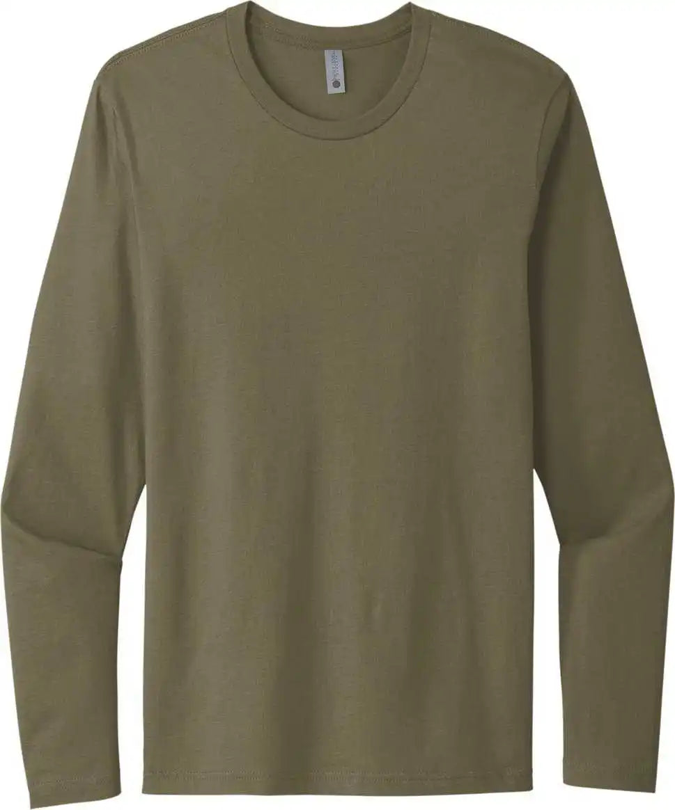 Next Level Apparel Nl3601 Cotton Long Sleeve Tee - Military Green