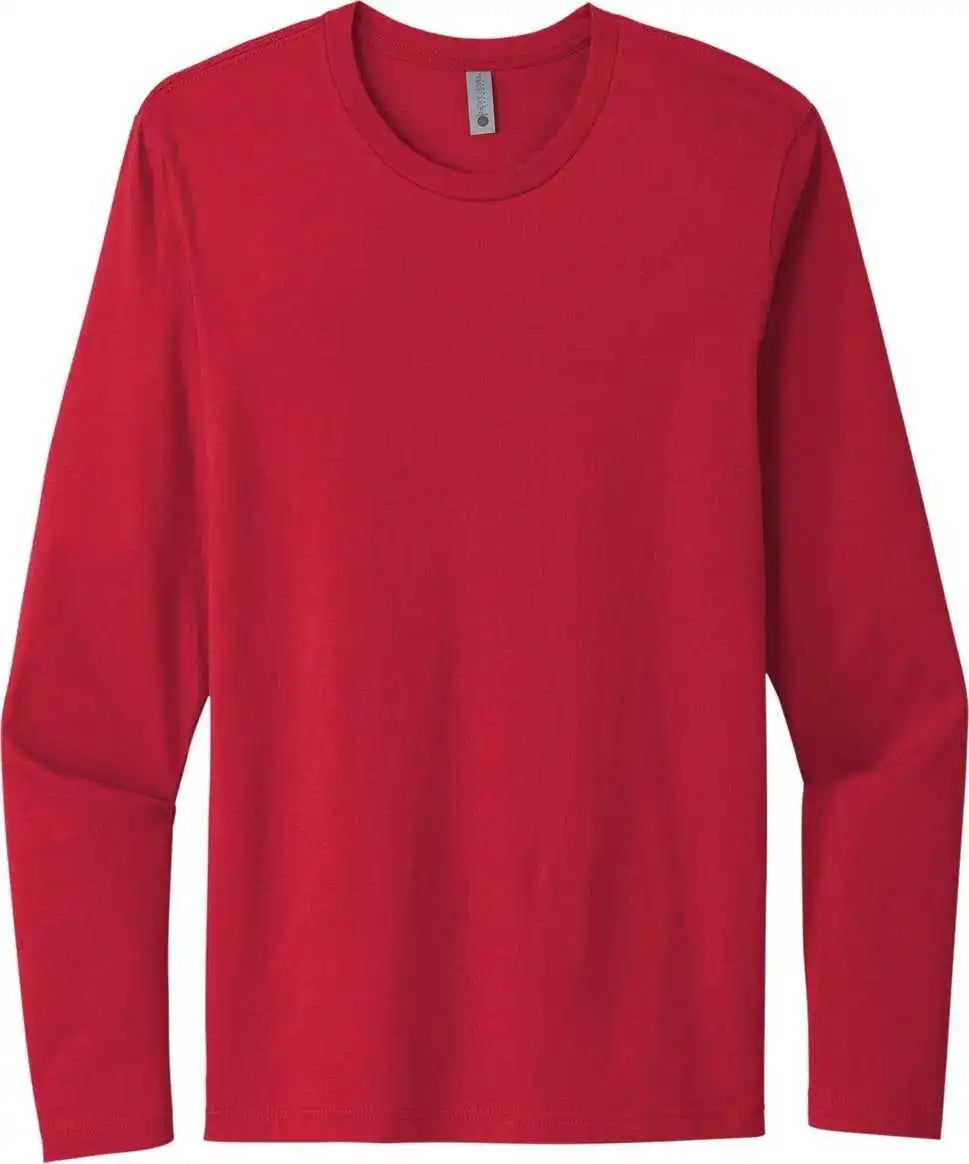 Next Level Apparel Nl3601 Cotton Long Sleeve Tee - Red