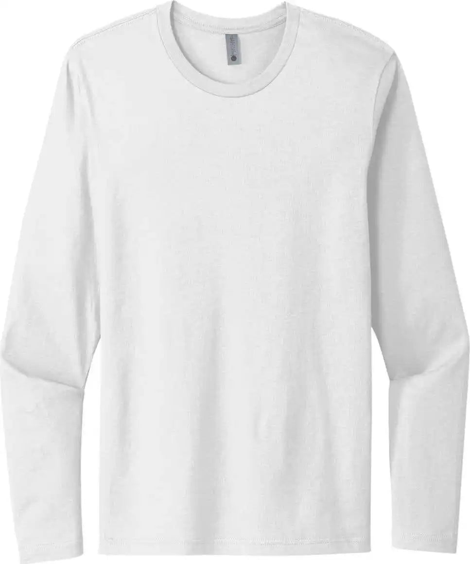 Next Level Apparel Nl3601 Cotton Long Sleeve Tee - White