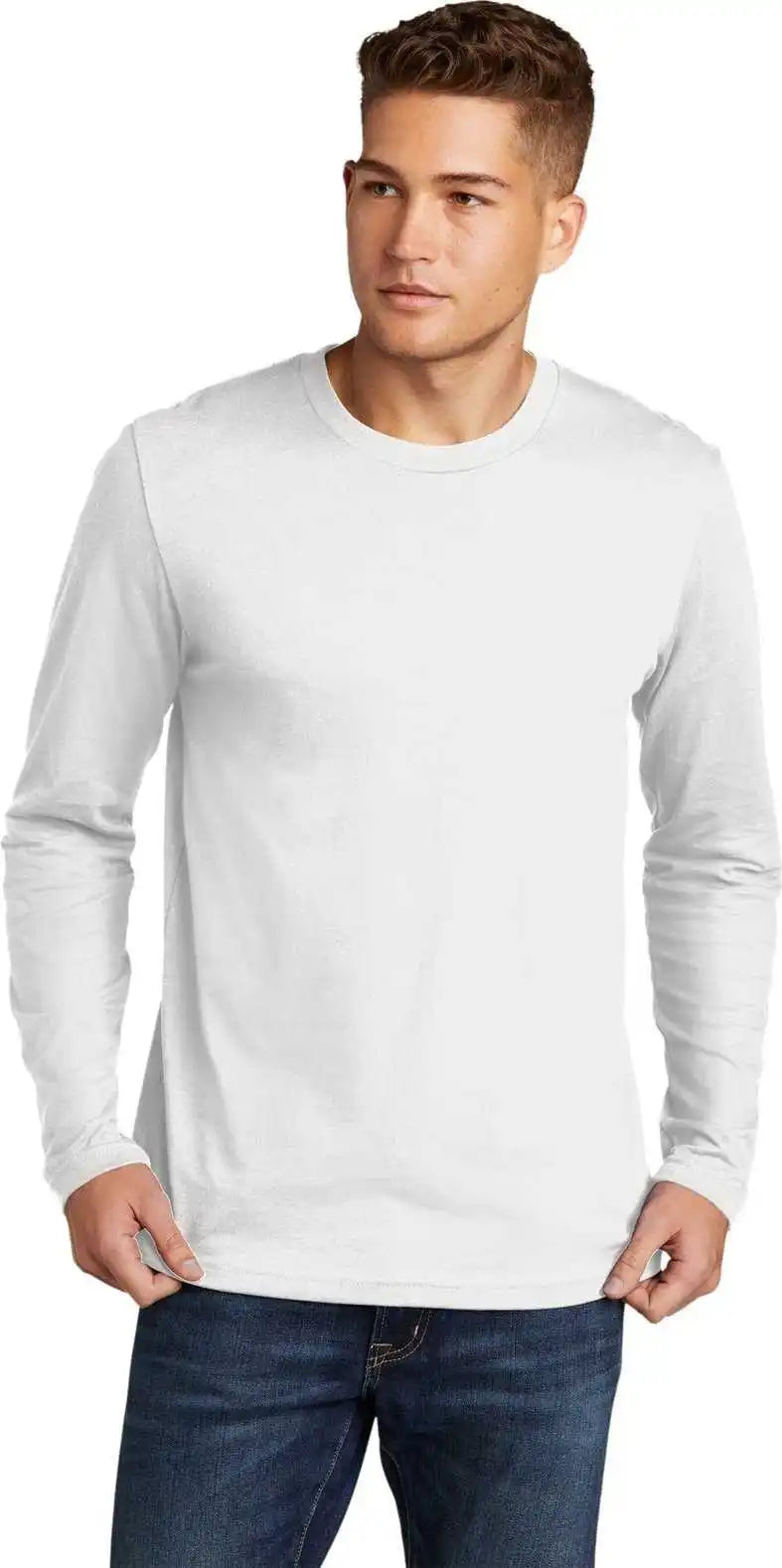 Next Level Apparel Nl3601 Cotton Long Sleeve Tee - White