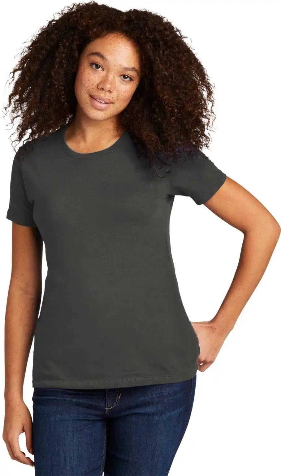 Next Level Apparel Nl3900 Women’s Cotton Tee - Heavy Metal