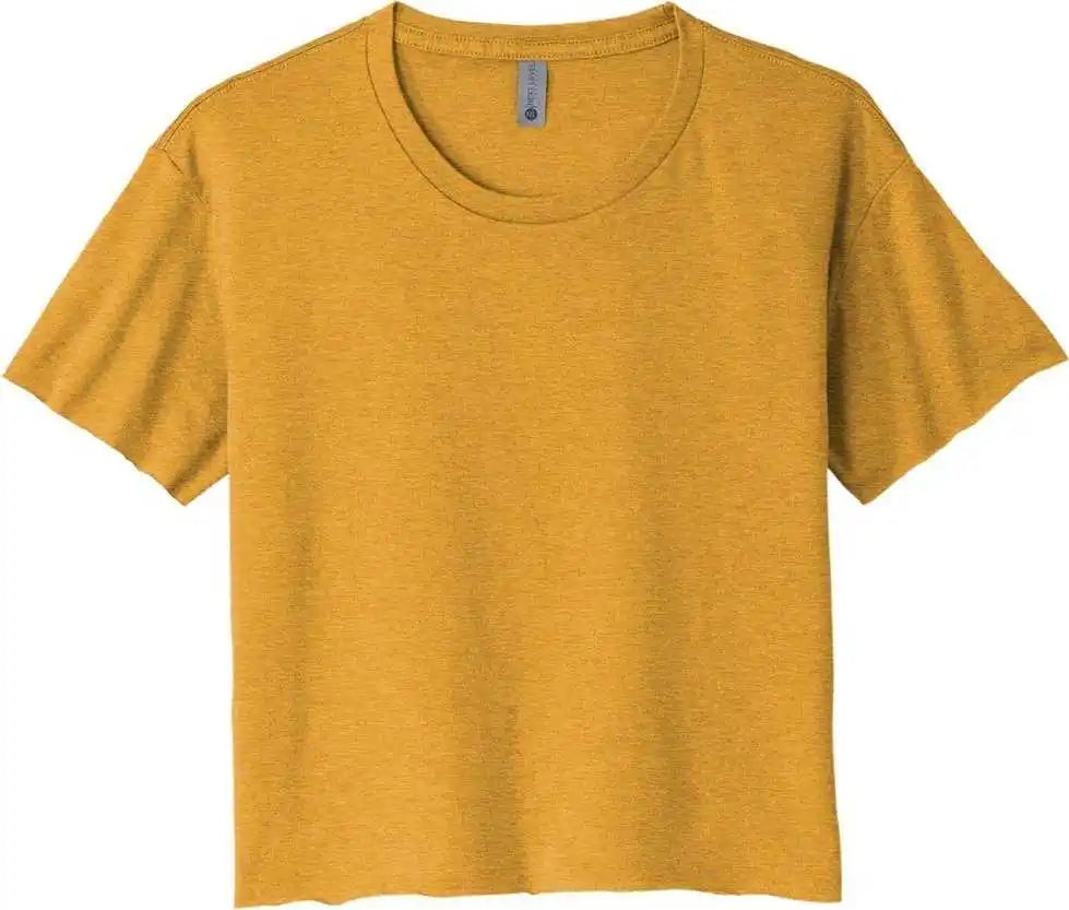 Next Level Apparel Nl5080 Women’s Festival Cali Crop Tee - Antique Gold