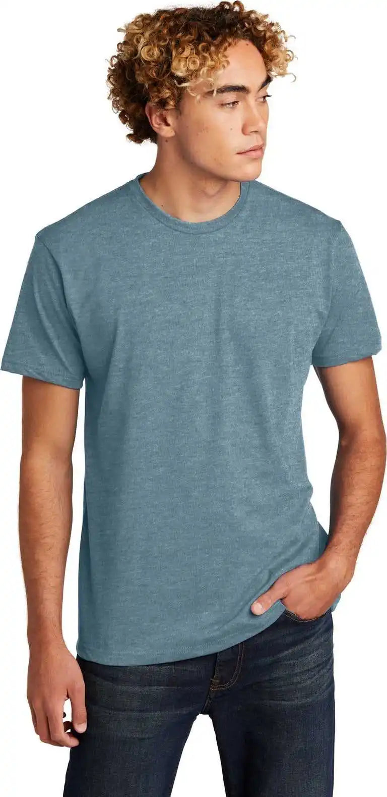 Next Level Apparel Nl6210 Unisex Cvc Tee Heather Slate Blue
