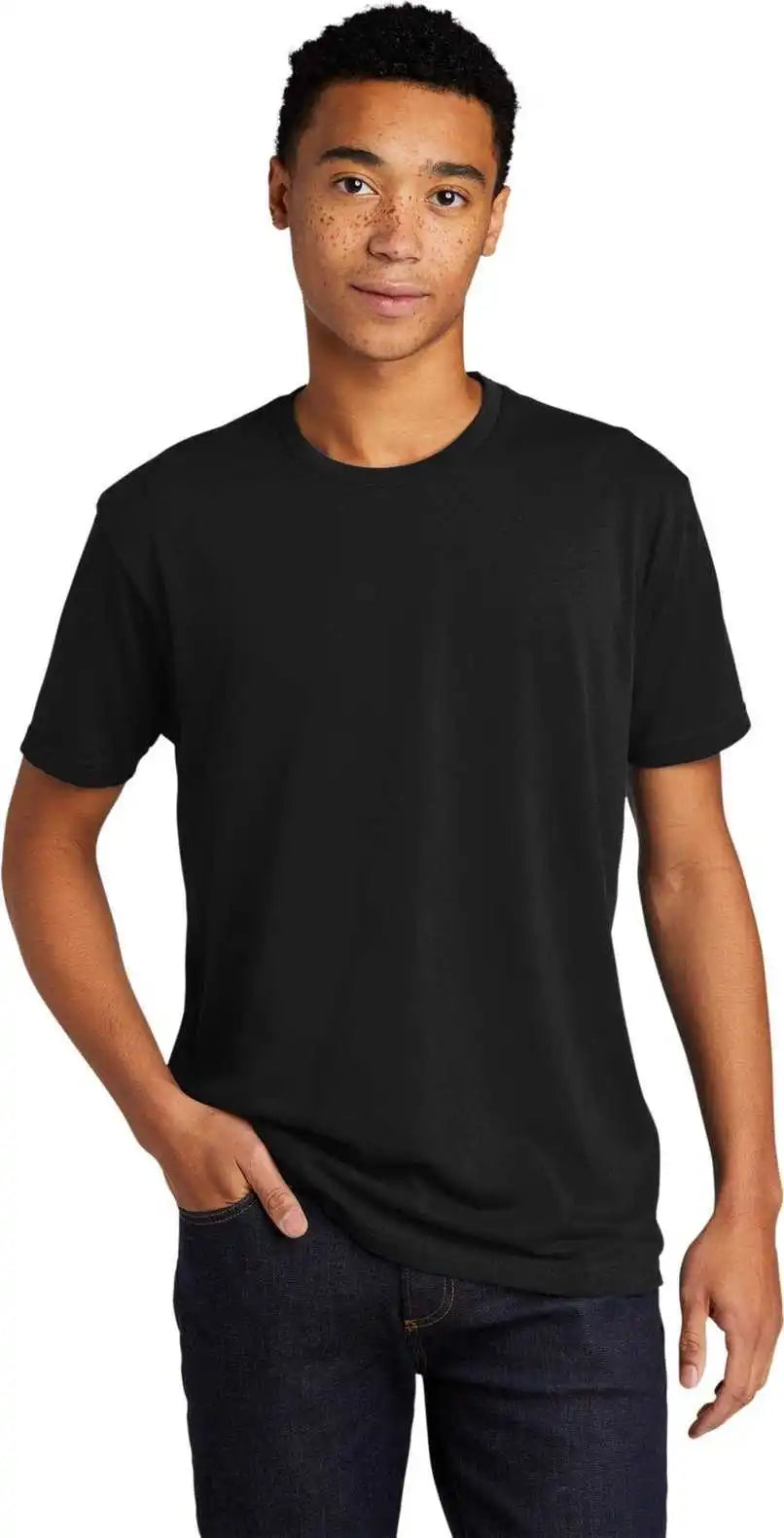 Next Level Apparel Nl6410 Unisex Cvc Sueded Tee - Black