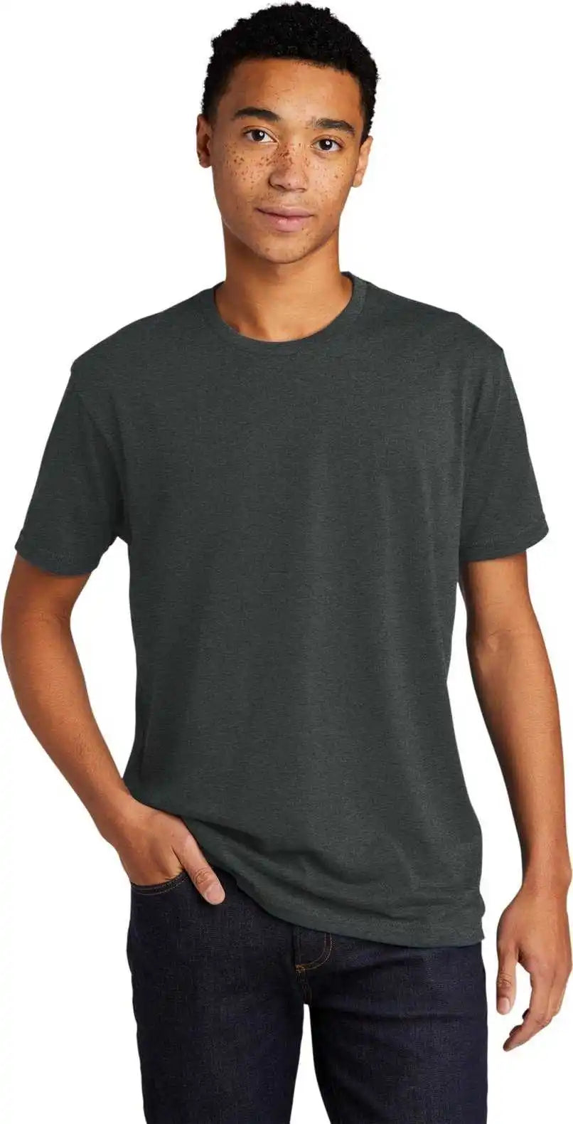 Next Level Apparel Nl6410 Unisex Cvc Sueded Tee - Heather Metal