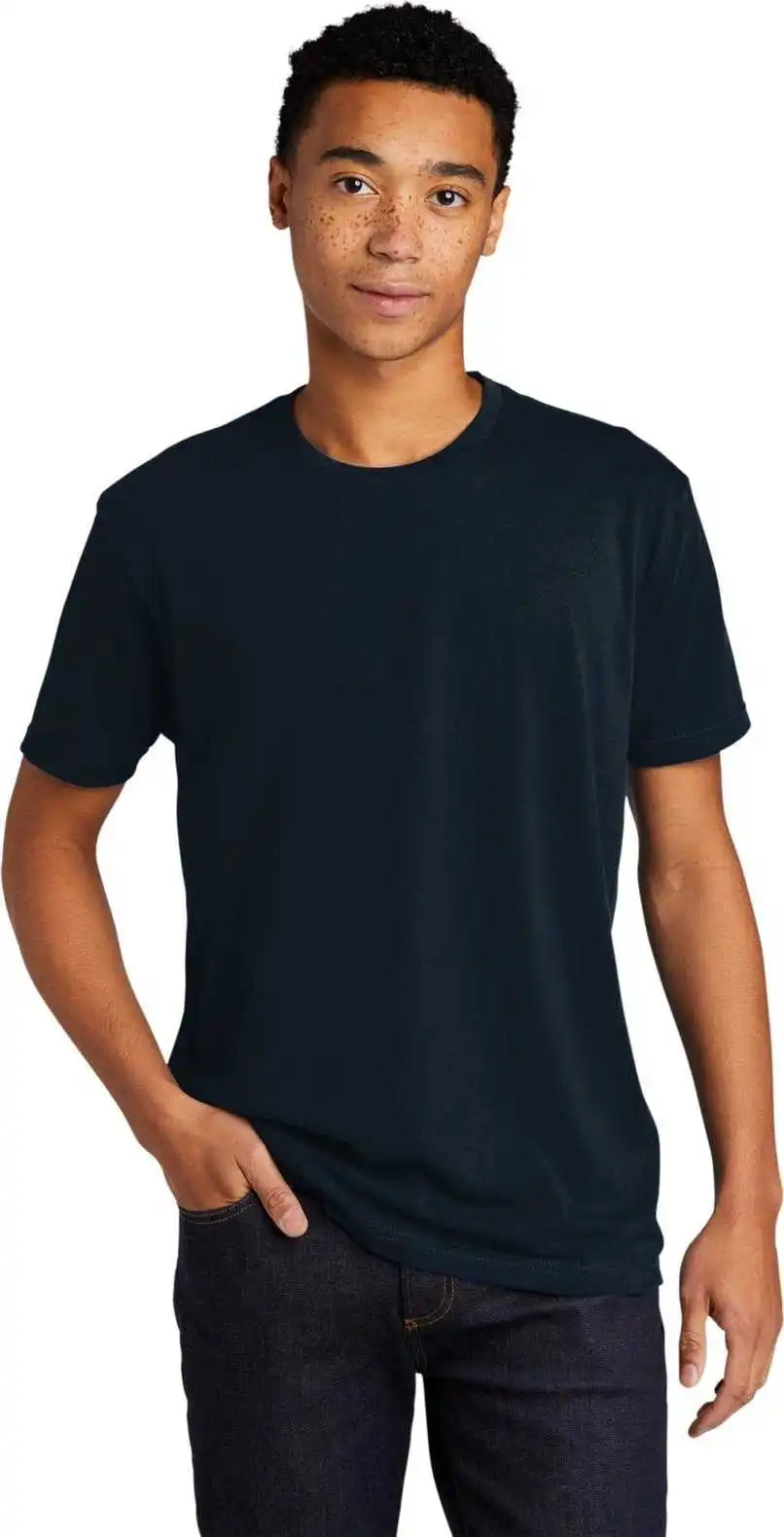 Next Level Apparel Nl6410 Unisex Cvc Sueded Tee - Midnight Navy