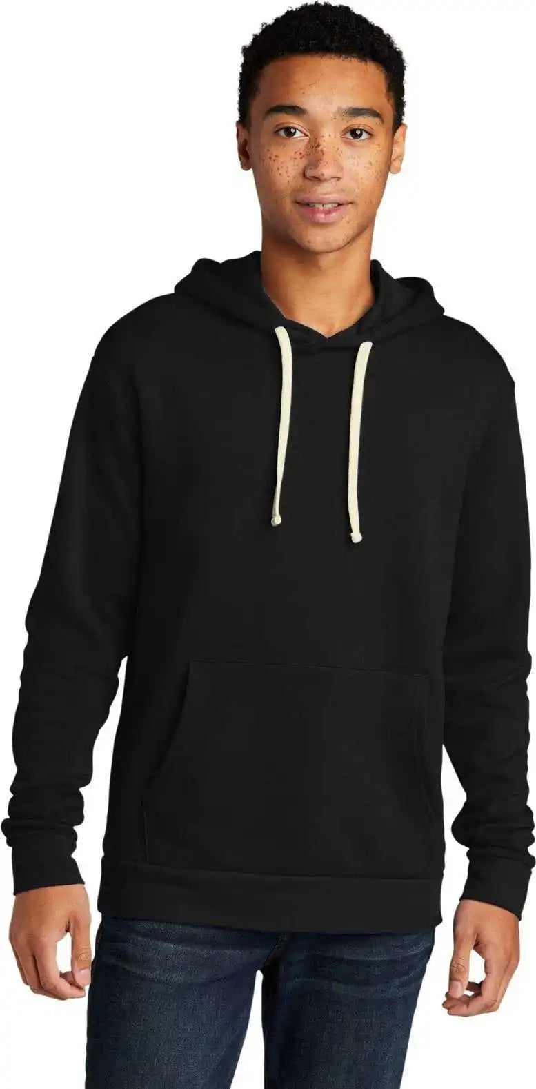 Next Level Apparel Nl9303 Unisex Santa Cruz Pullover Hoodie - Black