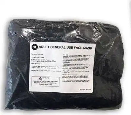 Next Level Mg107 Youth General use Neck Gaiter Pkg 12 - Vintage Black - one Size Fits Most