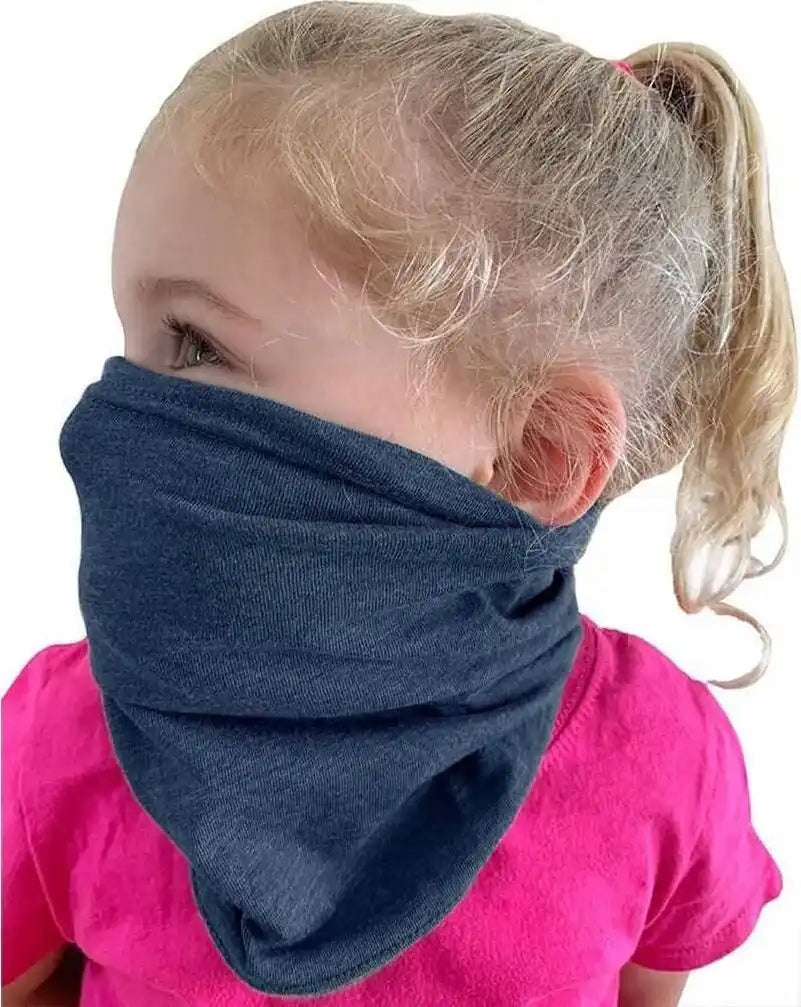 Next Level Mg107 Youth General use Neck Gaiter Pkg 12 - Vintage Navy - one Size Fits Most