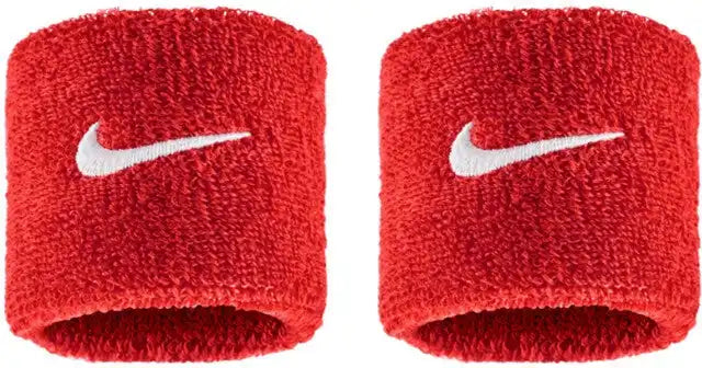 Nike Swoosh Classic Wristbands (2x) - Black White