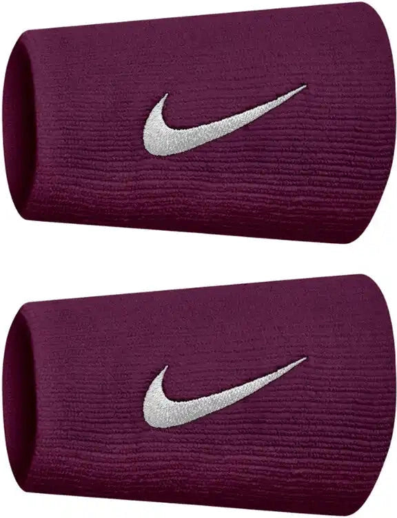 Nike Tennis Premier Double Wristbands (2x) - Midnight Navy Silver