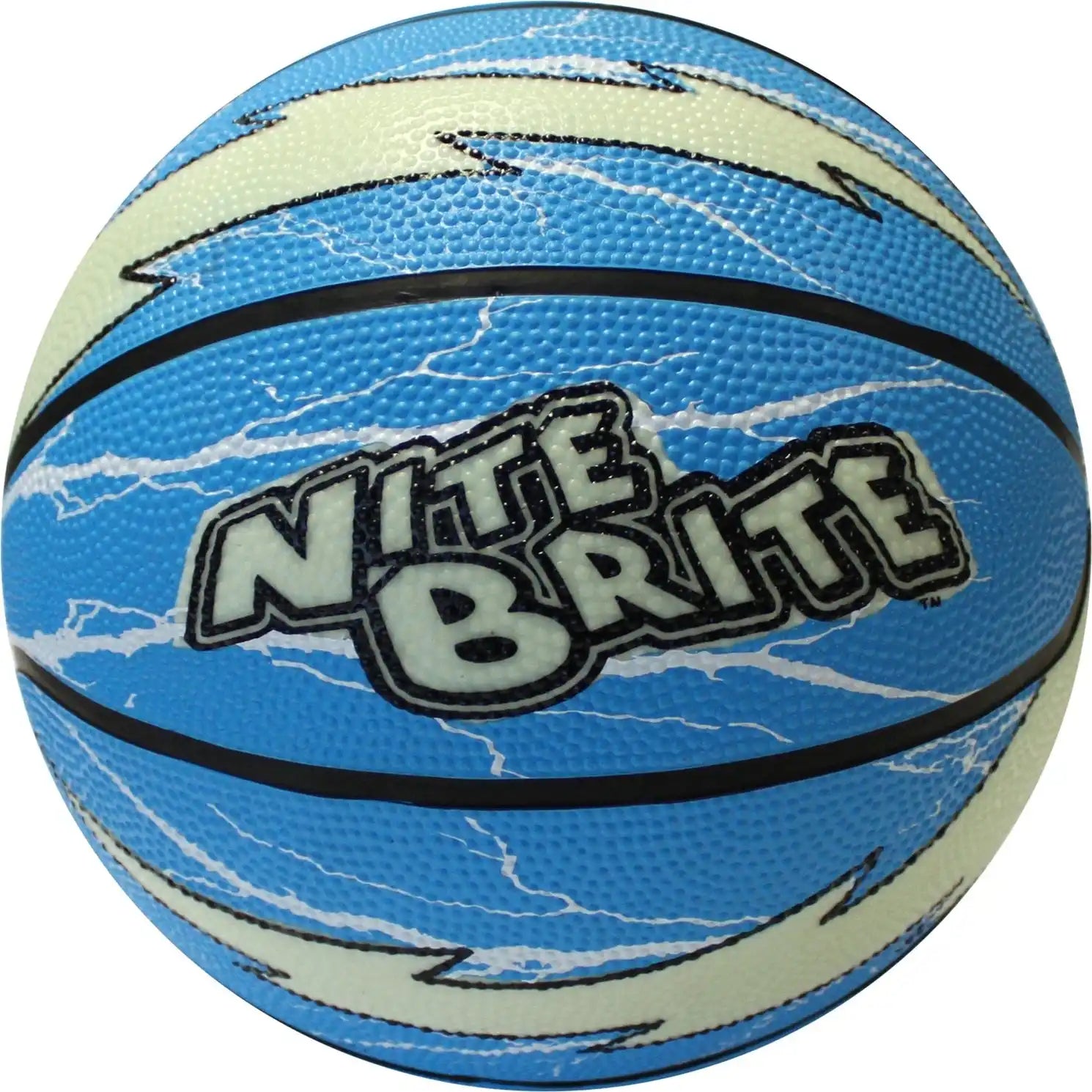 Nite Brite Basketball - Blue with Lightning Bolt