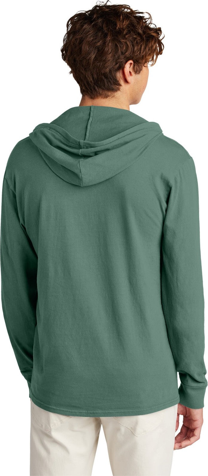 NordicGrn Port & Co Beach Wash Garment-Dyed Pullover Hooded Tee PC099H