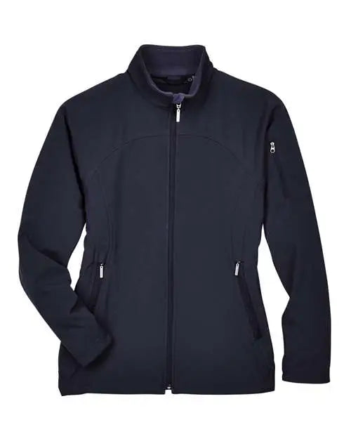 North End 78034 Women’s 3-layer Fleece Performance Soft Shell Jacket - Midnight Navy