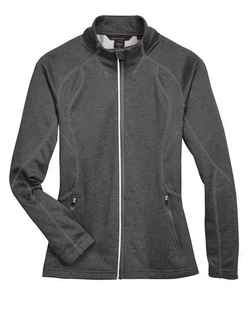 North End 78174 Women’s Gravity Performance Fleece Jacket - Carbon Heather