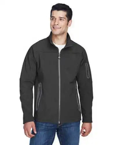 North End 88138 Men’s Three-layer Fleece Bonded Soft Shell Technical Jacket - Graphite