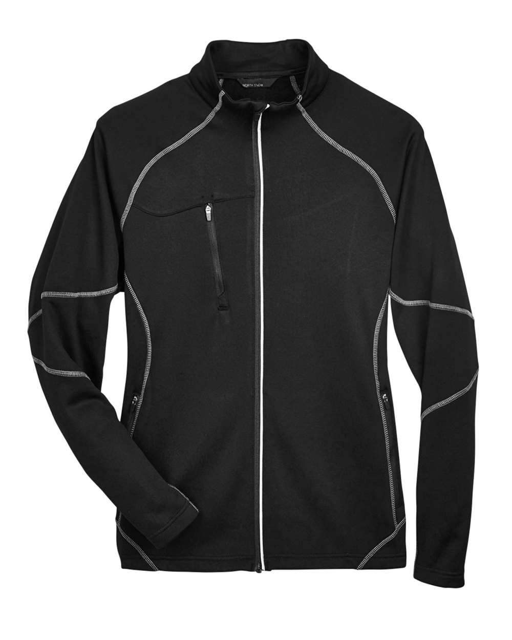 North End 88174 Men’s Gravity Performance Fleece Jacket - Black