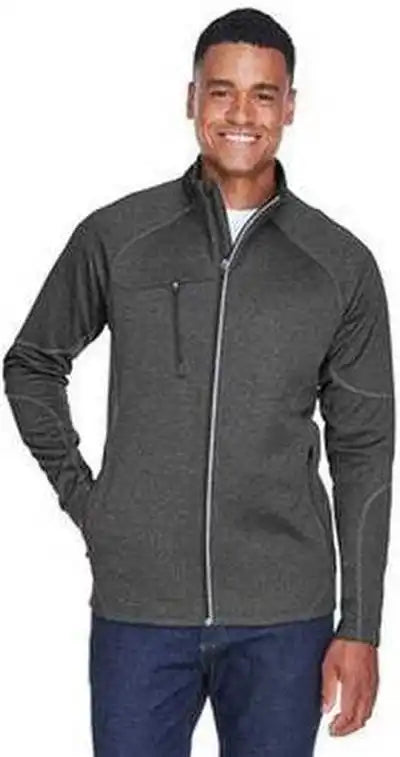 North End 88174 Men’s Gravity Performance Fleece Jacket - Carbon Heather