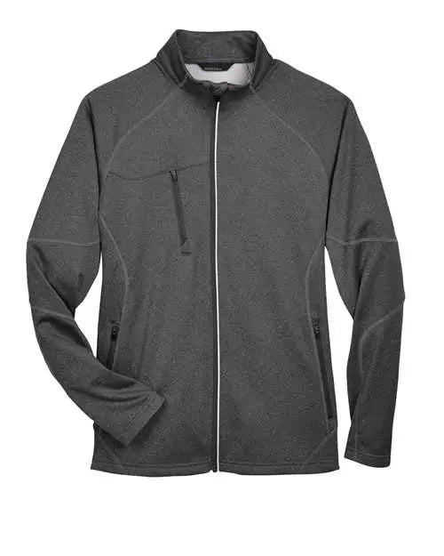 North End 88174 Men’s Gravity Performance Fleece Jacket - Carbon Heather
