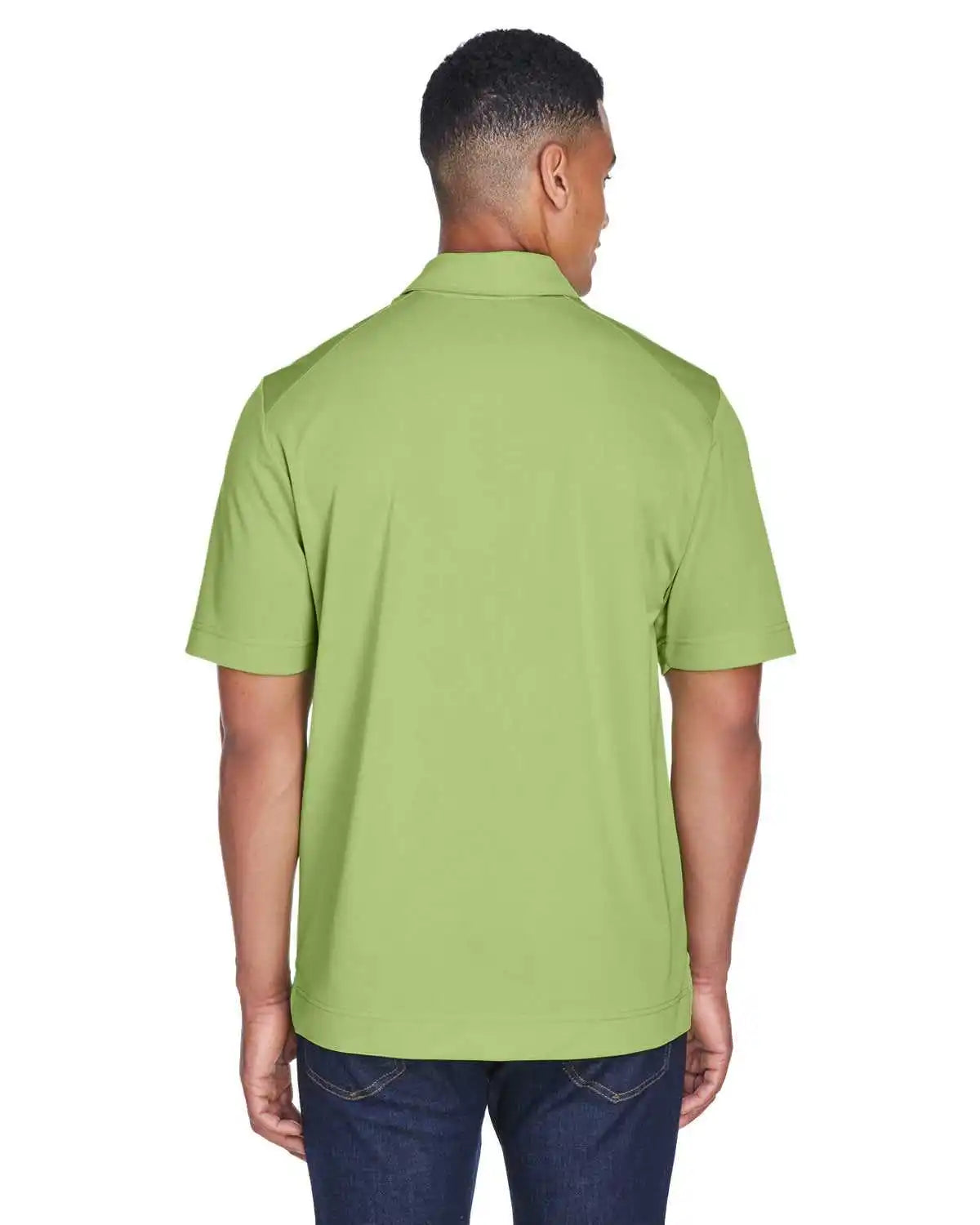 North End 88632 Men’s Recycled Polyester Performance Pique Polo - Cactus Green