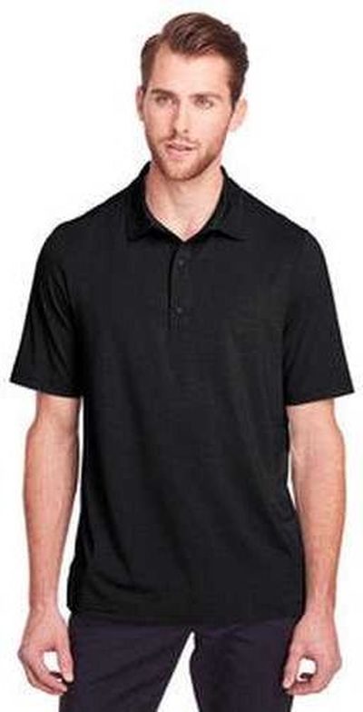 North End Ne100 Men’s Jaq Snap-up Stretch Performance Polo - Black