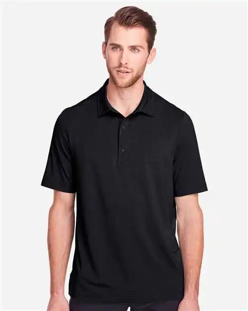 North End Ne100 Men’s Jaq Snap-up Stretch Performance Polo - Black - s