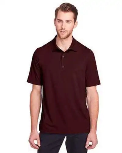 North End Ne100 Men’s Jaq Snap Up Stretch Performance Polo Burgundy